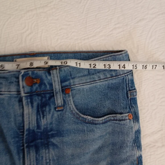 Madewell Blue Denim Jeans straight leg size 27t (flaw) - Picture 11 of 12